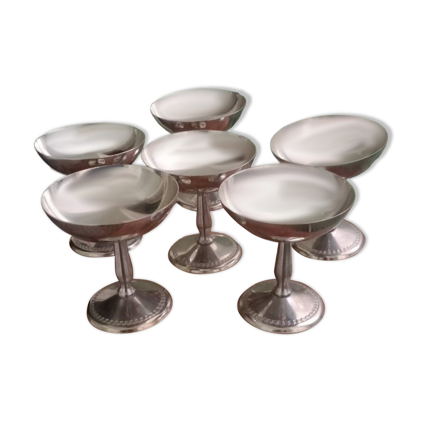 Metal ice cream cups