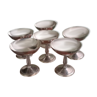 Metal ice cream cups