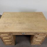 Desk with oak drawers