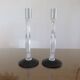 Pair of modernist candlesticks, 1990
