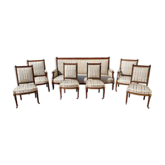 7-piece mahogany lounge set