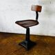 Adjustable Singer workshop chair with Eiffel base
