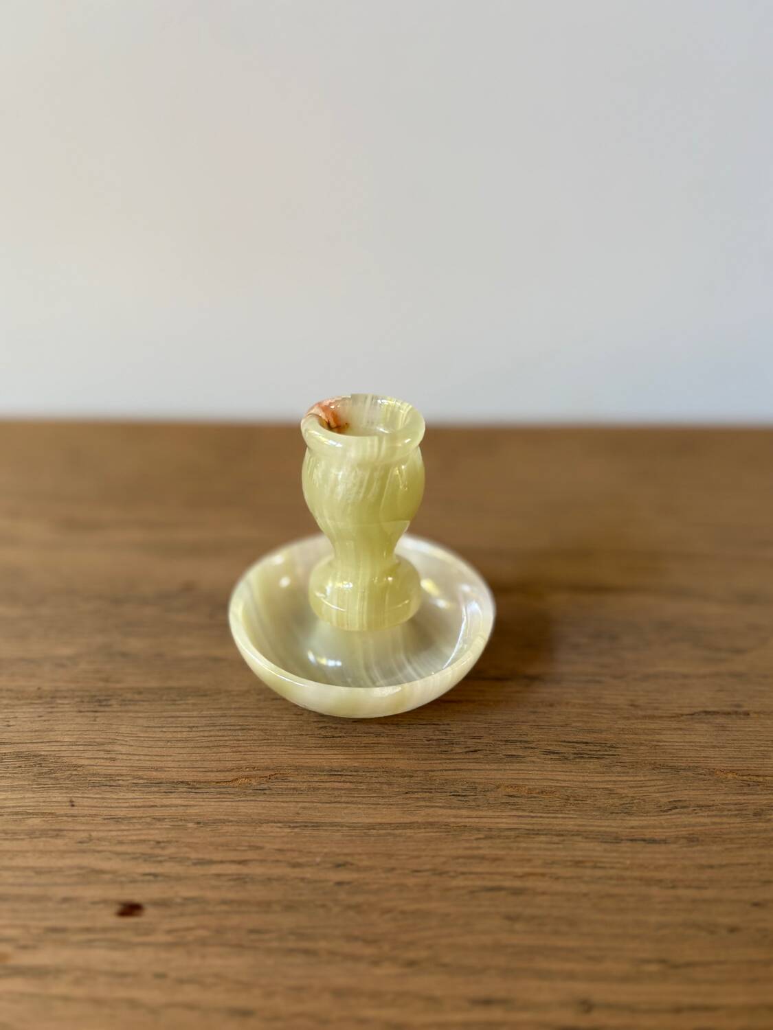Vintage onyx candle holder from Italy, 1960s-1970s