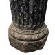 Pair of black and green scagliola columns from the 19th century.