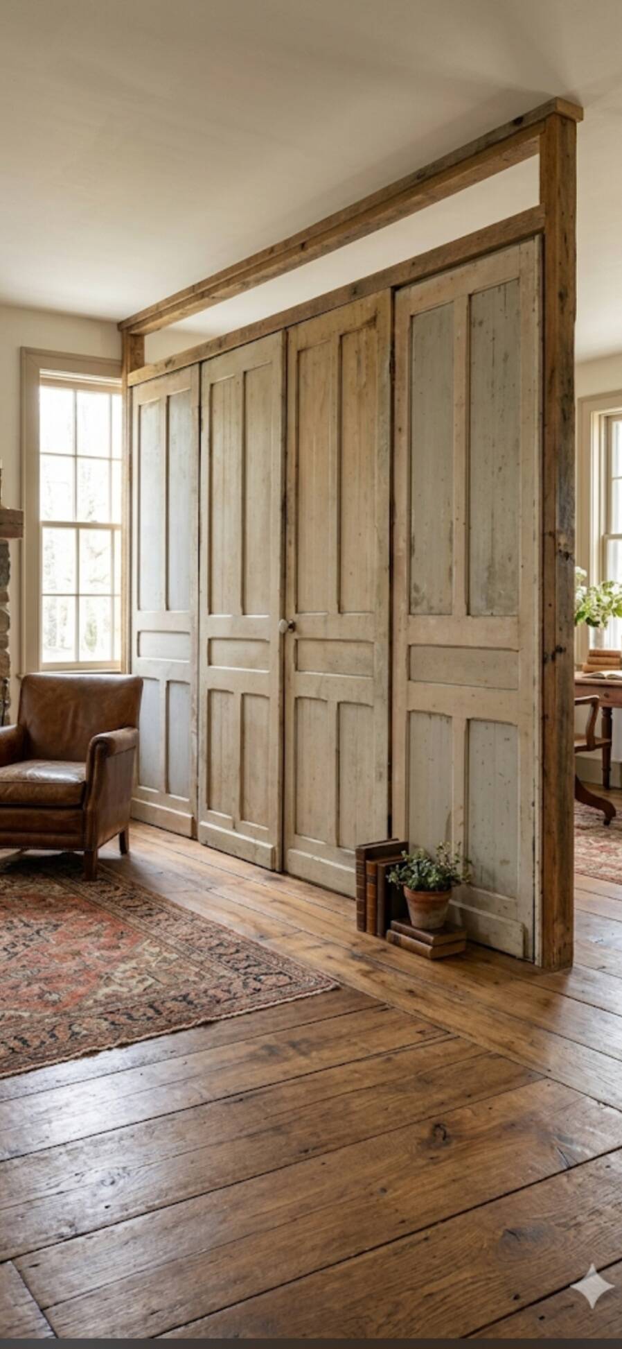 4 old partition doors