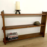 Brutalist wooden shelf