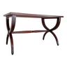Table basse ancienne en bois - piétement croisé