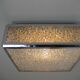 Vintage ceiling lamp with plastic sheets in chomed profiles 46x46 cm