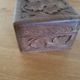 Black Forest style vintage carved wooden box Jewelry box 11