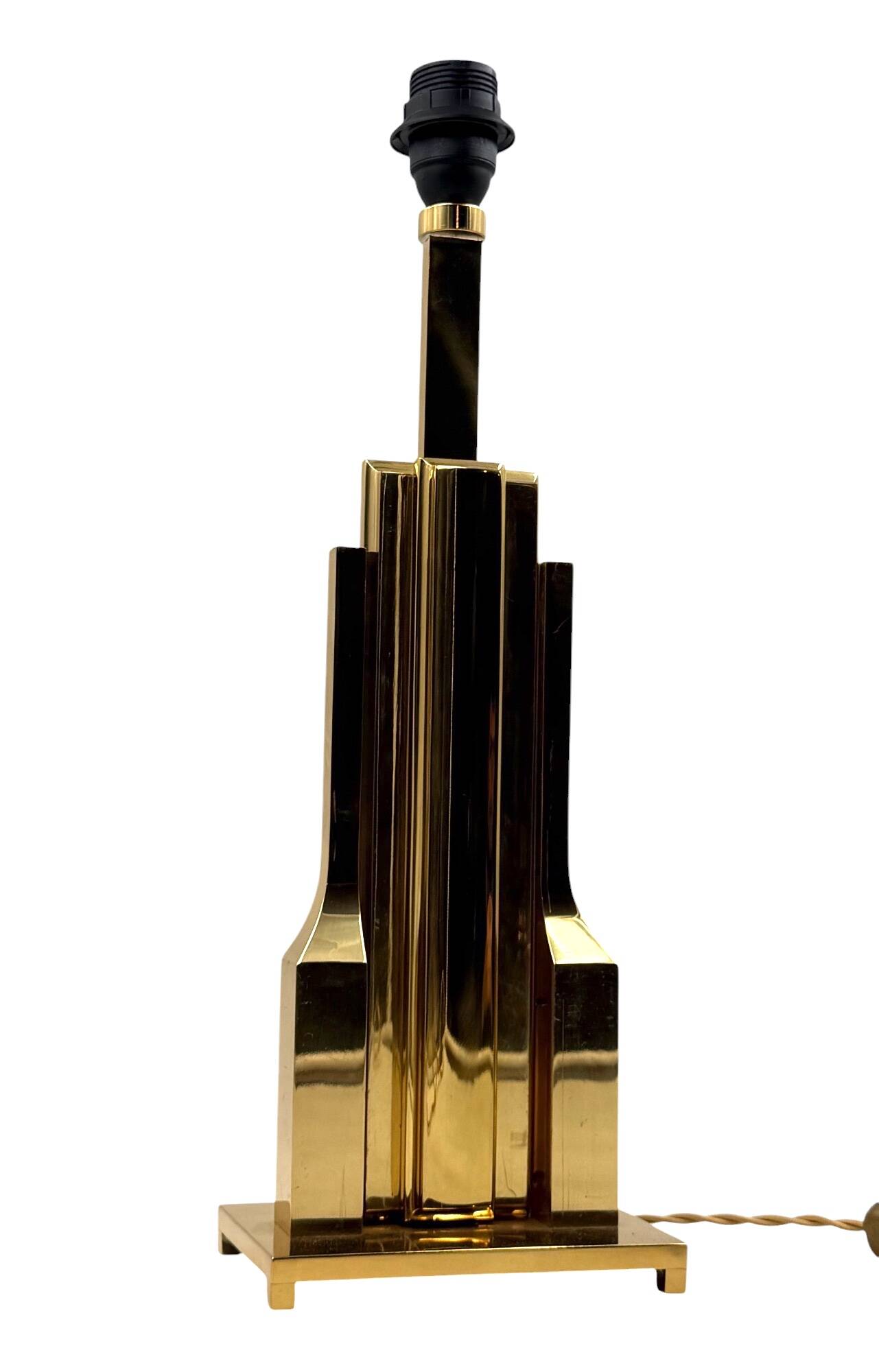 Luciano Frigerio, Hollywood Regency mod. Tartaro table lamp base, Italy 197