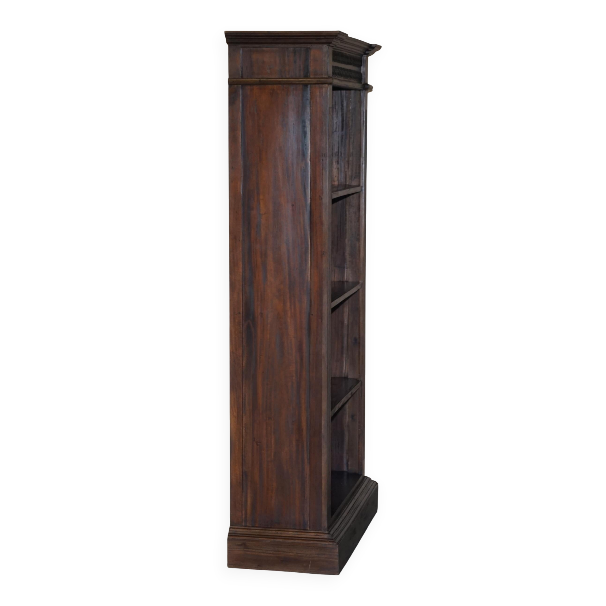 X3 vintage open libraries carved in Jacobean style