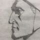 Original drawing lead mine portrait of dante after matteo ferrucci xixth
