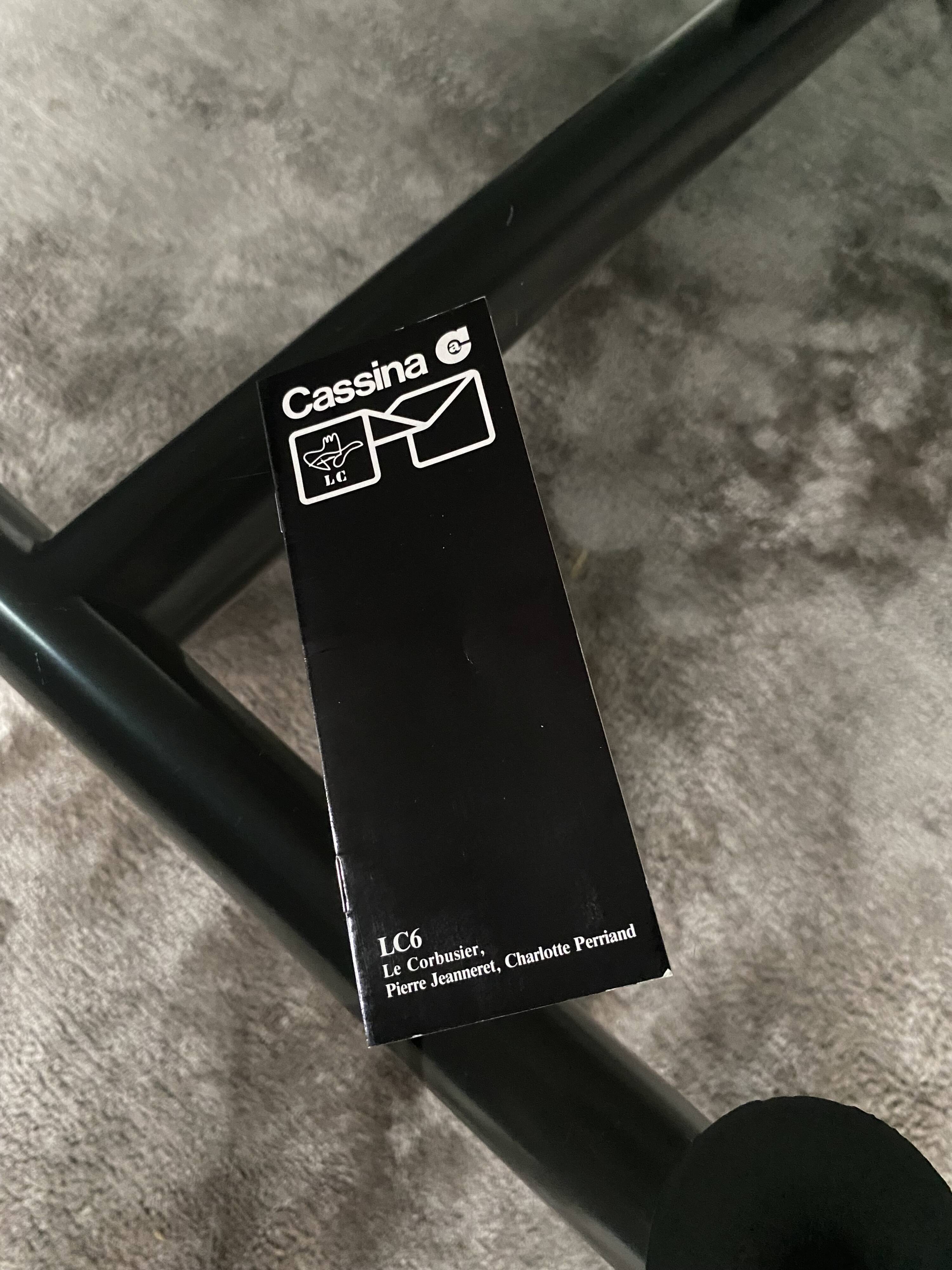 Le Corbusier LC6 table Cassina numbered