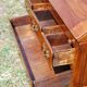 Sloping desk, secretary, donkey back Louis XV walnut.