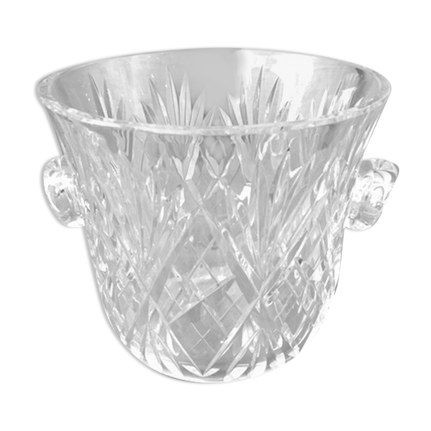 Crystal champagne bucket from st louis modele chantilly