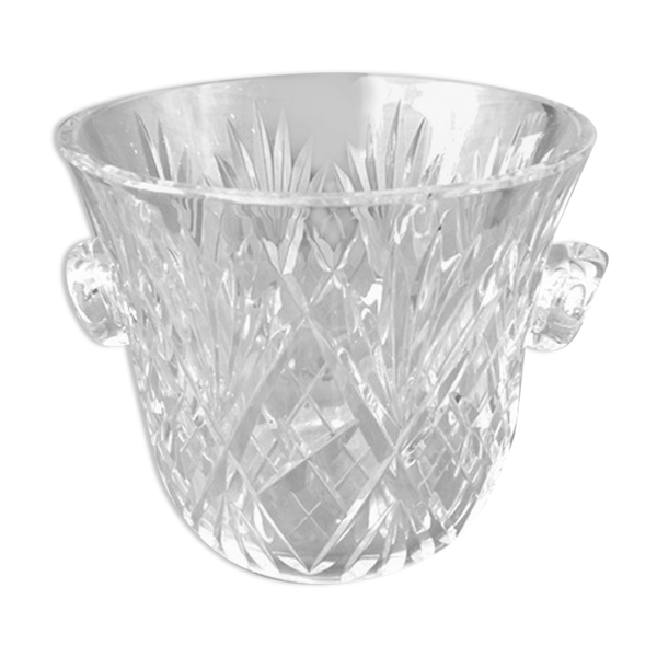 Seau a champagne en cristal de st louis modele chantilly