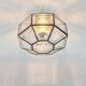 Glass flush mount from Limburg 1960s