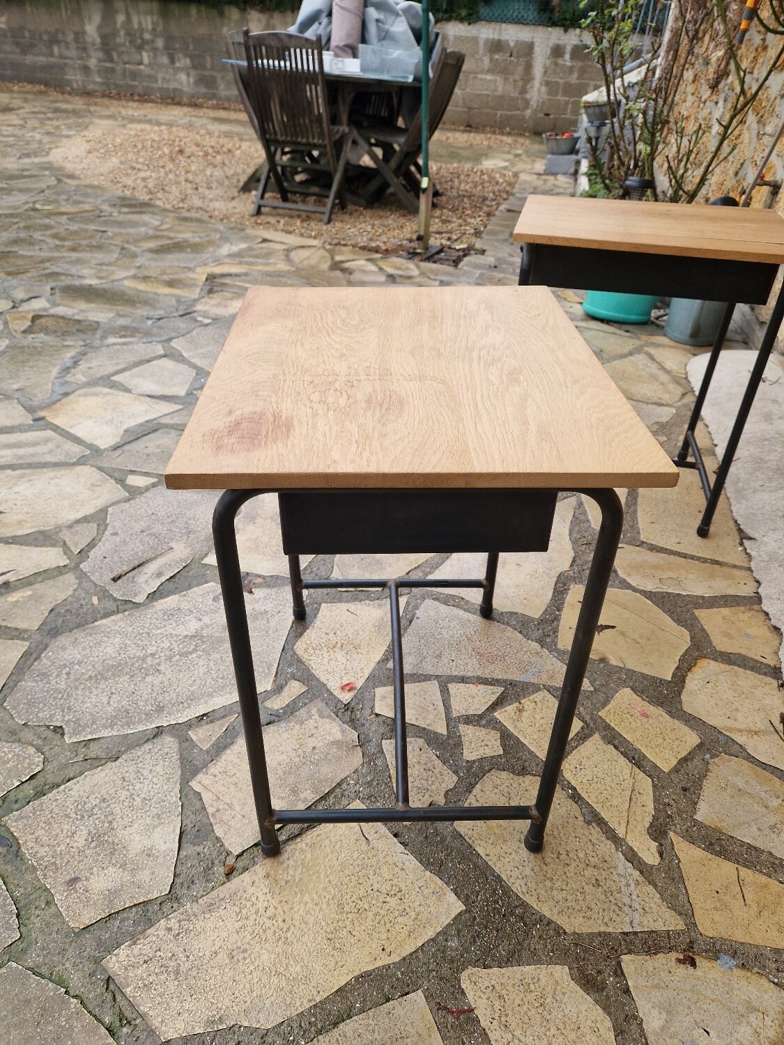 2 vintage bedside tables