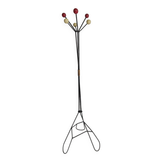 Porte-manteau vintage métal et bois