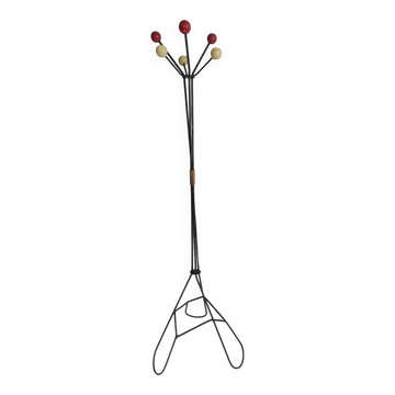 Porte-manteau vintage métal et bois