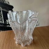 Scandinavian handkerchief vase by Severin Brørby hadeland Furu in glass 1970