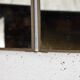 Small metal triptych mirror 42x15cm