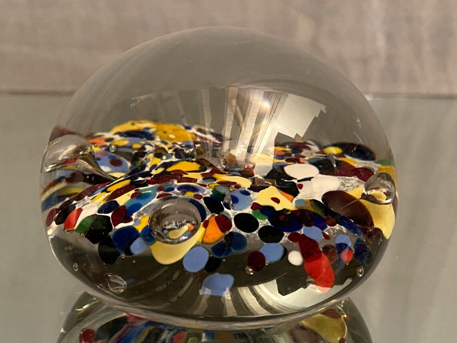 Sulfide ball paperweight