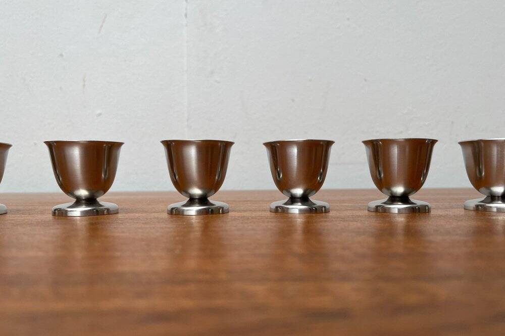 Mid-Century Cromargan Egg Cups by WMF, 1960s, set of 6