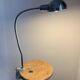 Vintage 1950 chrome industrial vice lamp Jumo 215 - 55 cm