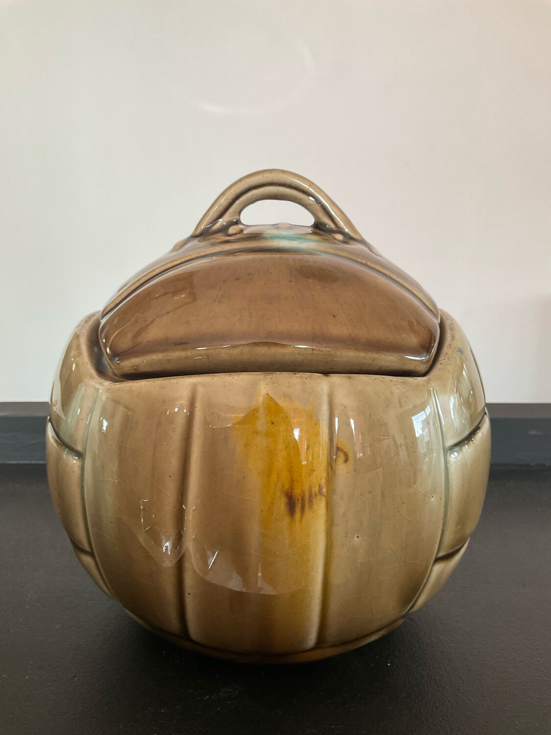 Vintage pot glazed ceramic balloon