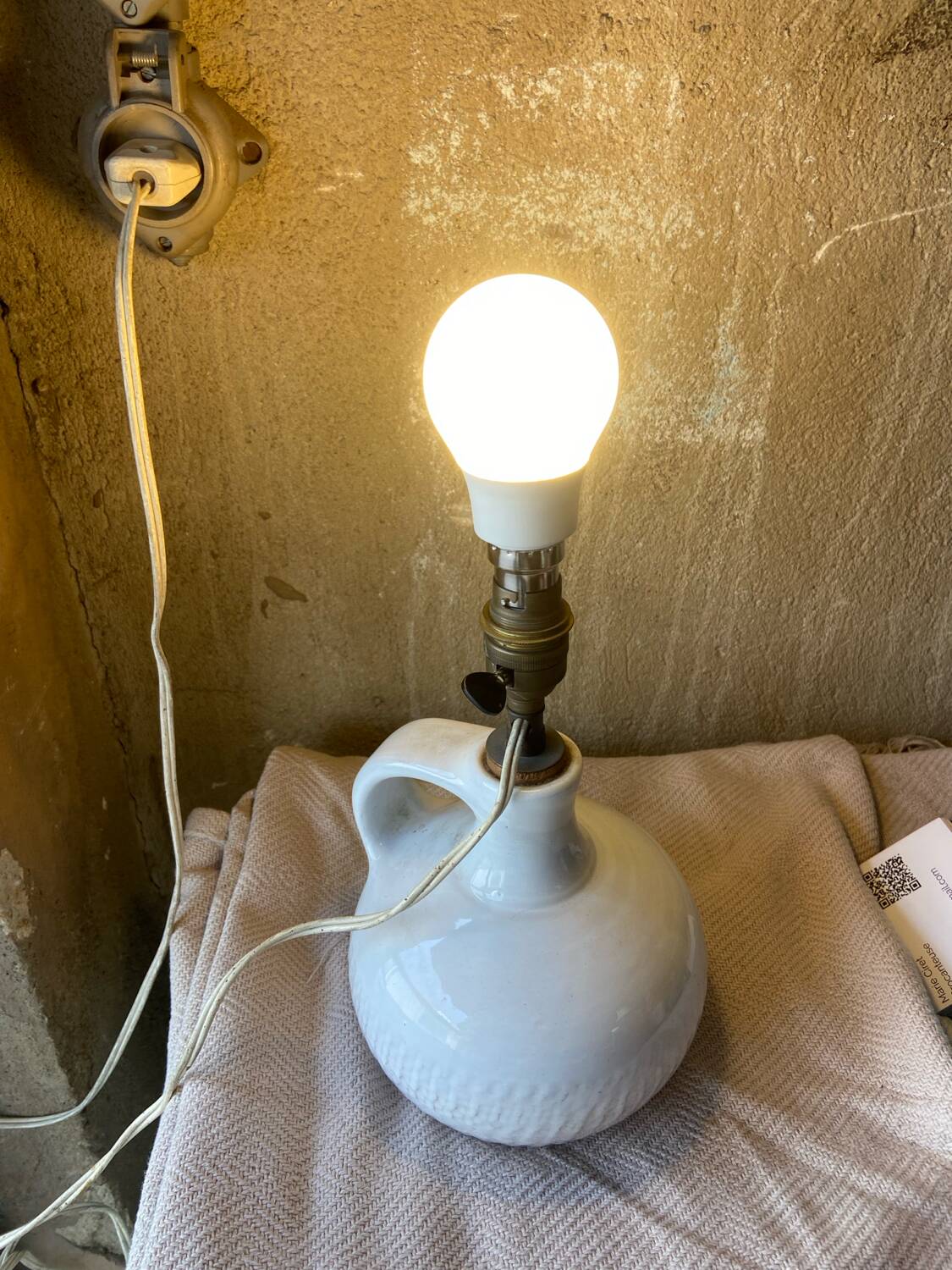 Vintage ceramic lamp base
