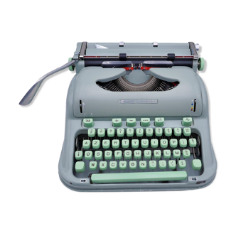 Revised green hermes 3000 typewriter with new ribbon