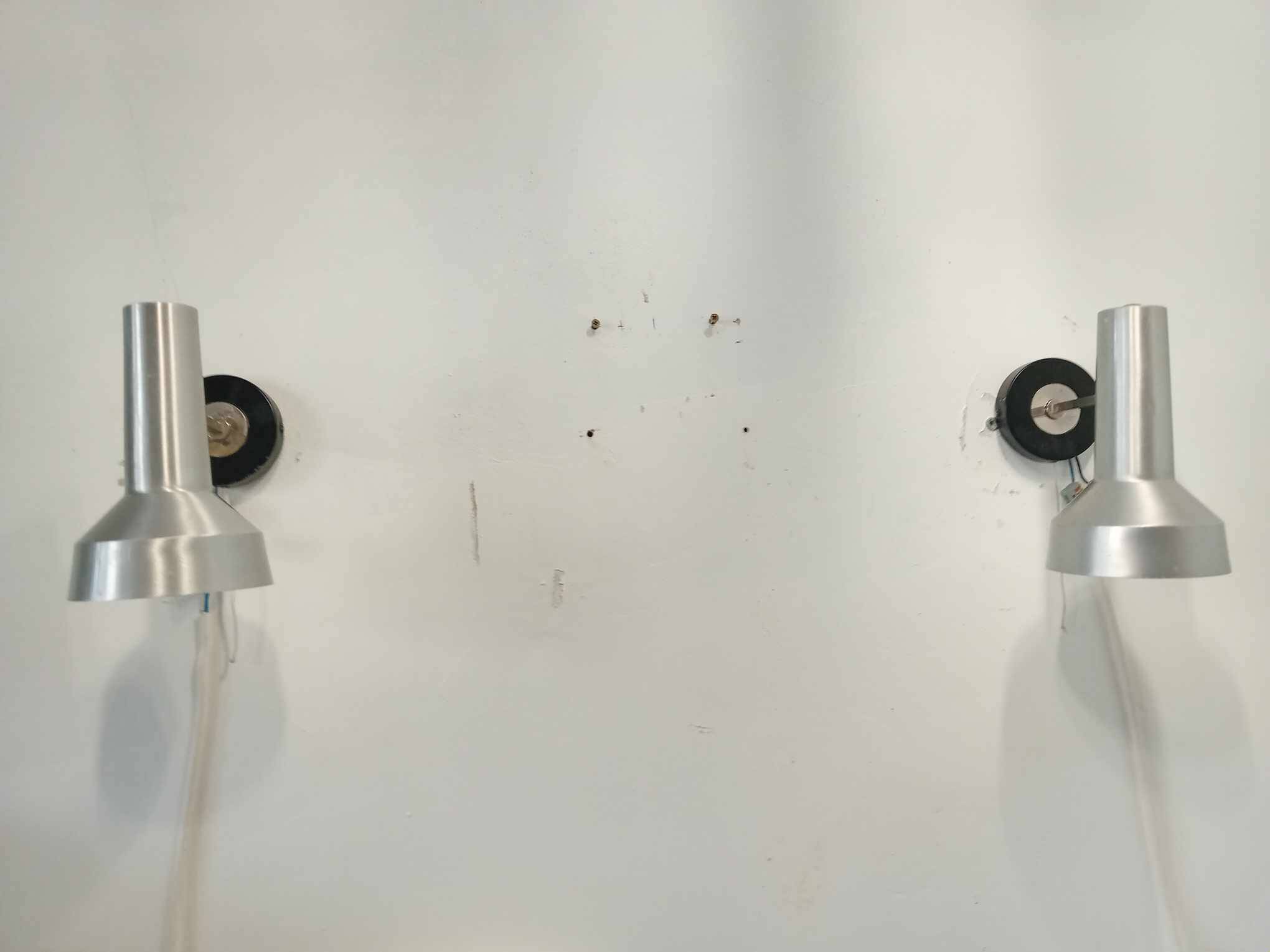 Pair of 70's adjustable spot lights