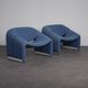 Pair of F598 Groovy lounge chairs by Pierre Paulin for Artifort, Netherlands, 1970s