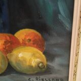 oil on canvas 'the Chinese vase' framed, by C Rielland