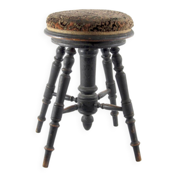 Tabouret de piano ajustable antique néerlandais — Beyit