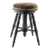 Dutch antique adjustable piano stool