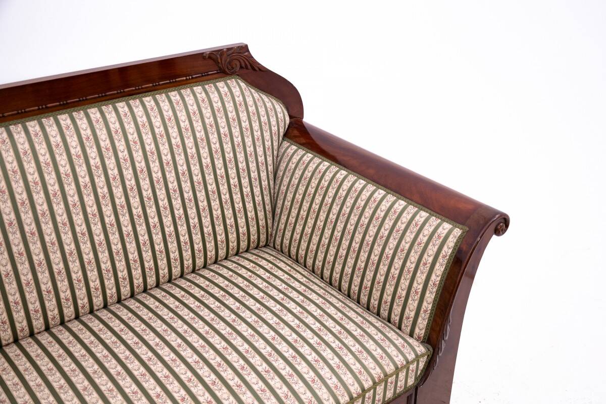 Antique sofa from the late 19th century, Northern Europe.