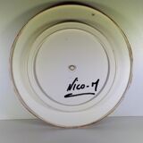 Unique turntable in epoxy resin of 27cm, Artisanal Creation of Nico-M
