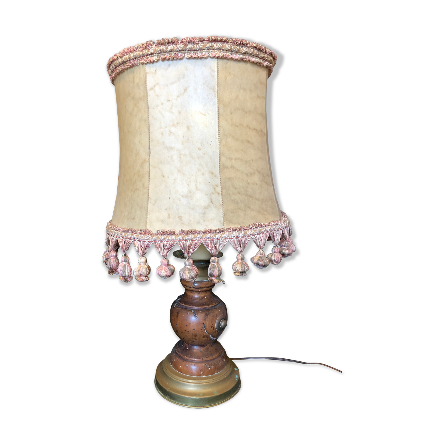 Lamp, vintage pork bladder day offal