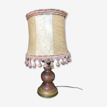 Lampe, abat jour vintage vessie de porc