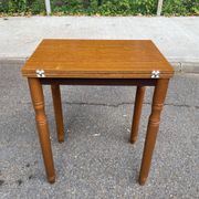 Foldable modular expandable wallet table space-saving kitchen