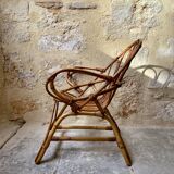 Rattan armchair for children