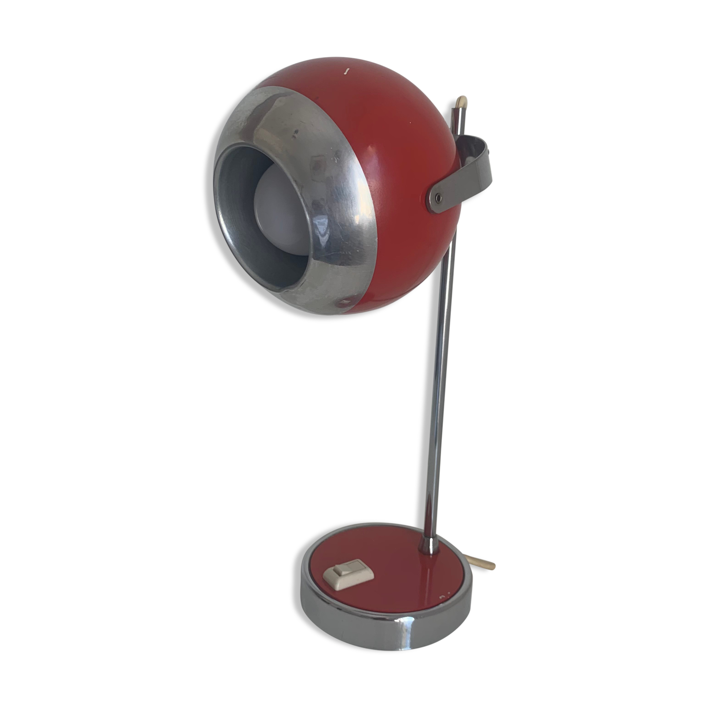 Vintage lamp 1960 eyeball desk currant