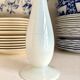 Vase, single-flower vase in white opaline