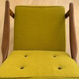 Scandinavian armchair in solid teak