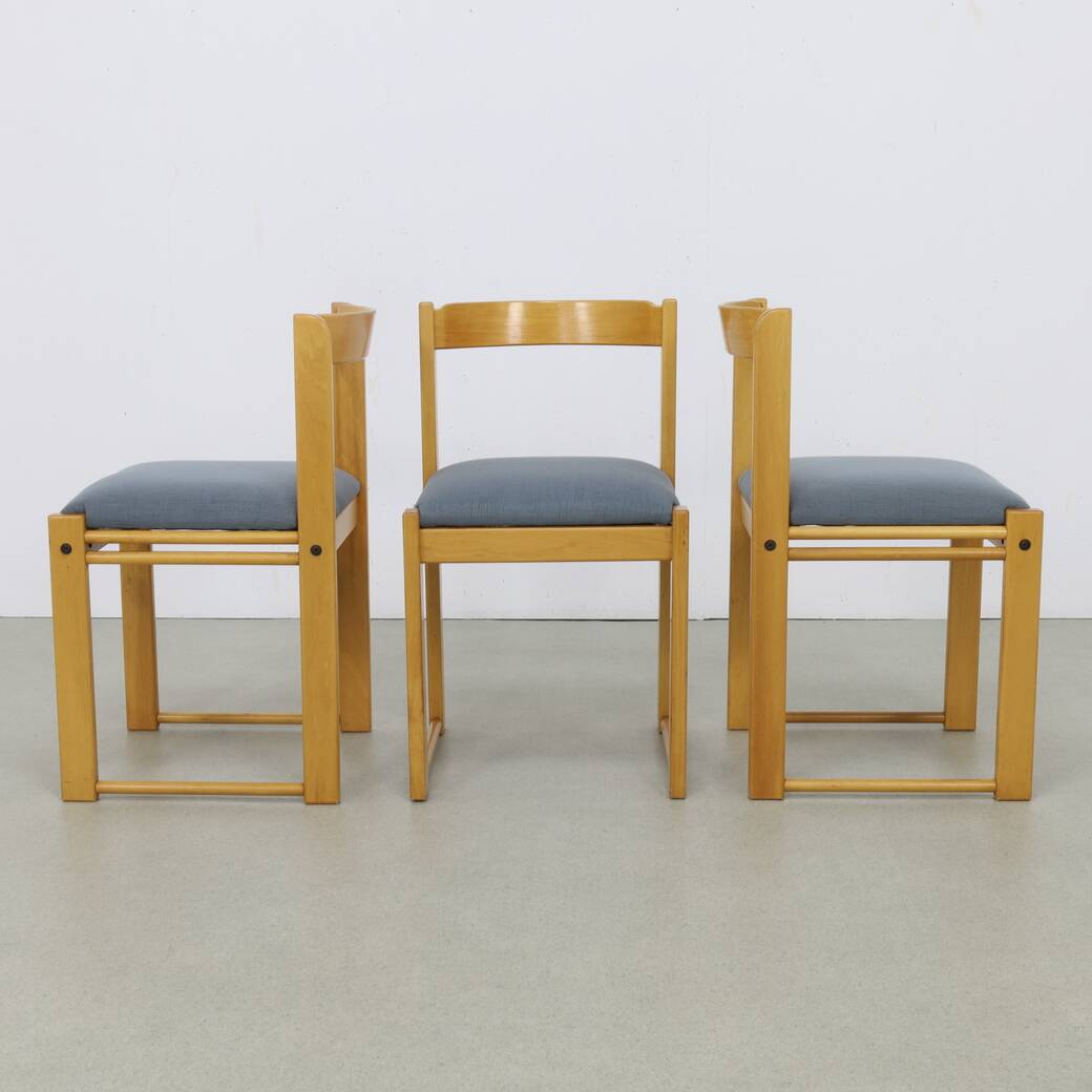 3x Dining Chair by Ibisco Reupholstered, 1970s