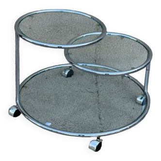 Coffee table with 3 trays