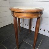 table d'appoint 1930 en acajou dessus marbre