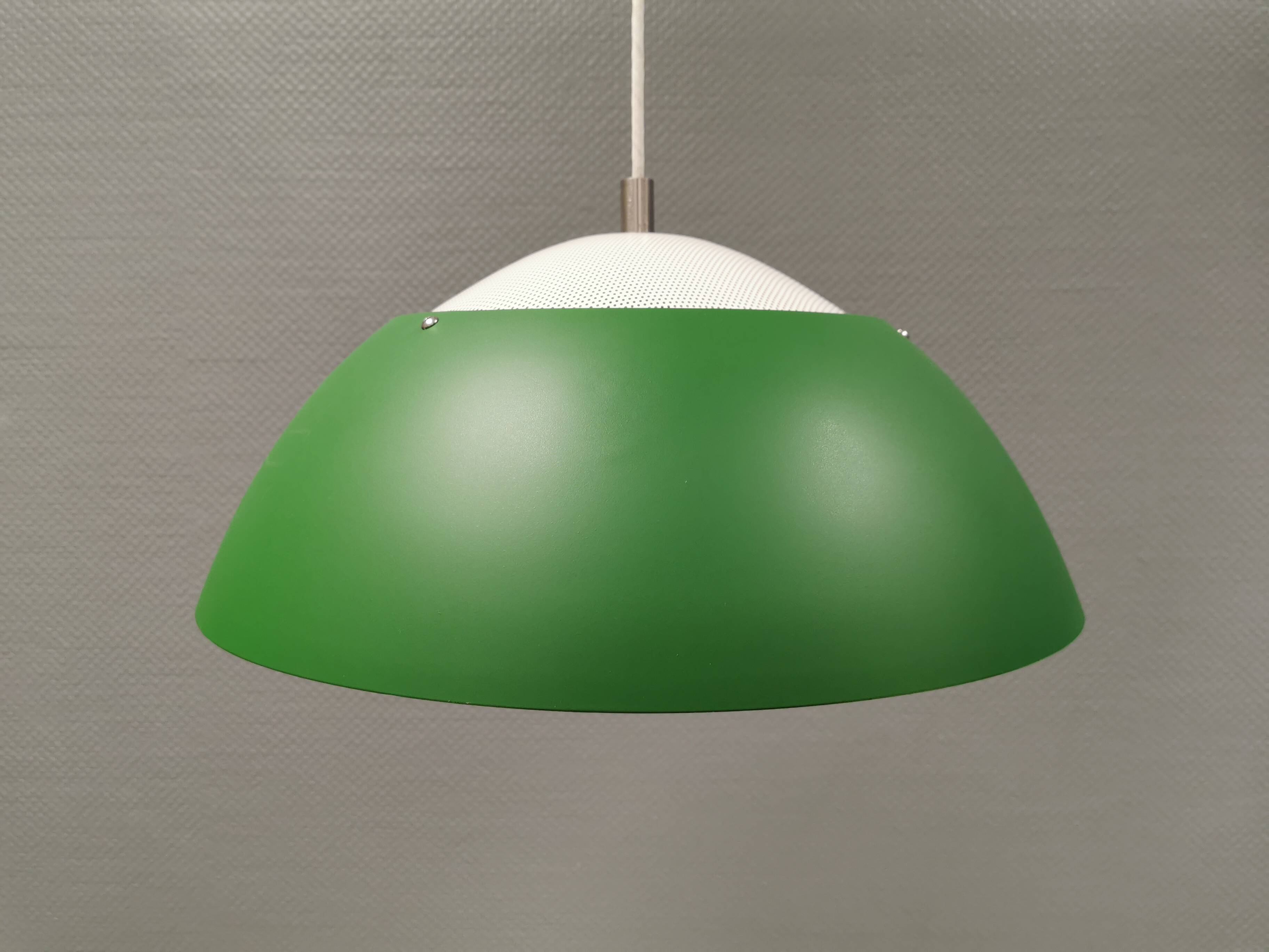 Nice refurbished design Safari hanging lamp 1980s Denmark